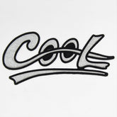 Black and White Shiny Patch "COOL" 12x5cm - ACCESSOIRES LEDUC