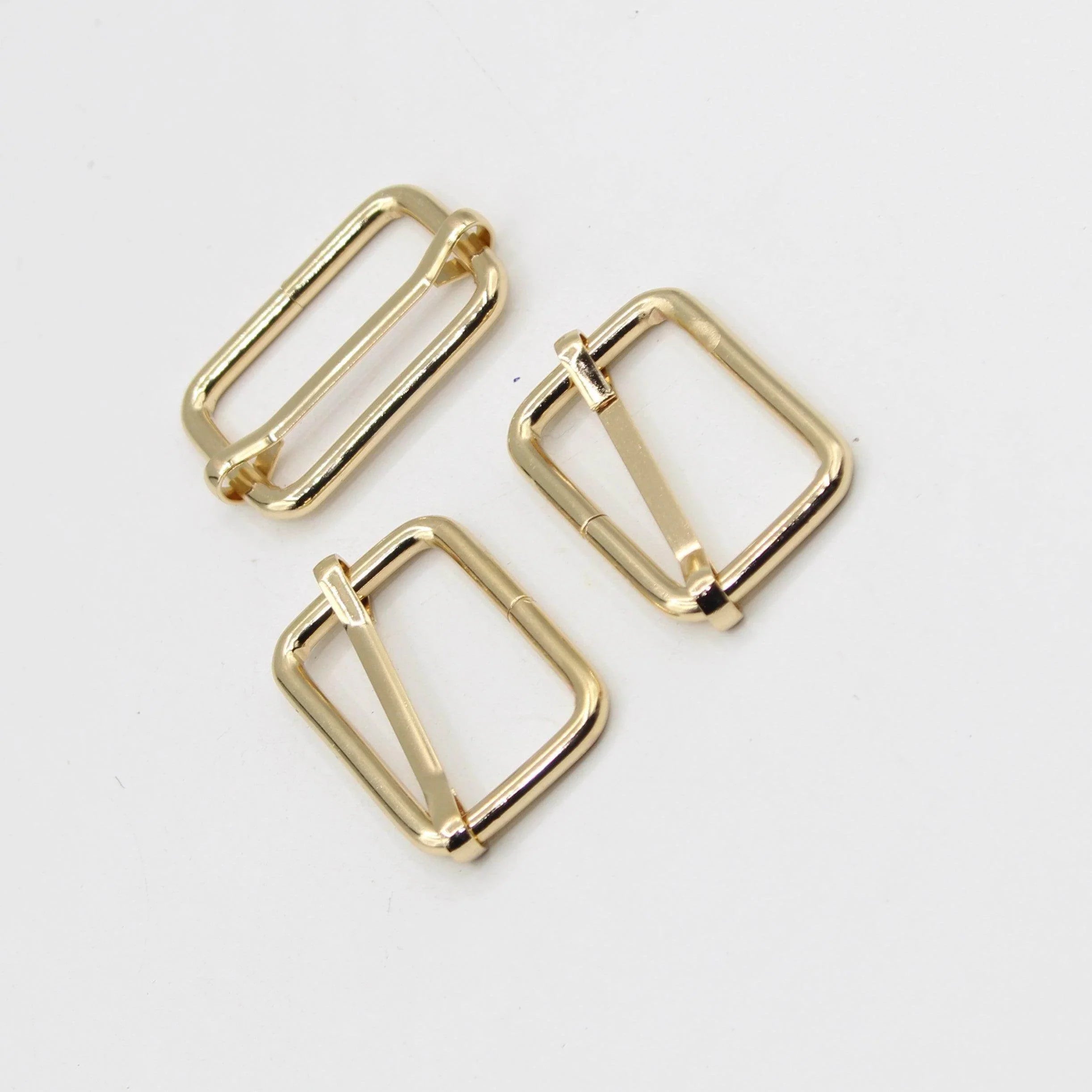 3 Buckles / Lobsters / D-Rings 30 / 40 or 50mm - Gold Silver Oldbrass Mat Black or Gunmetal - ACCESSOIRES LEDUC BV