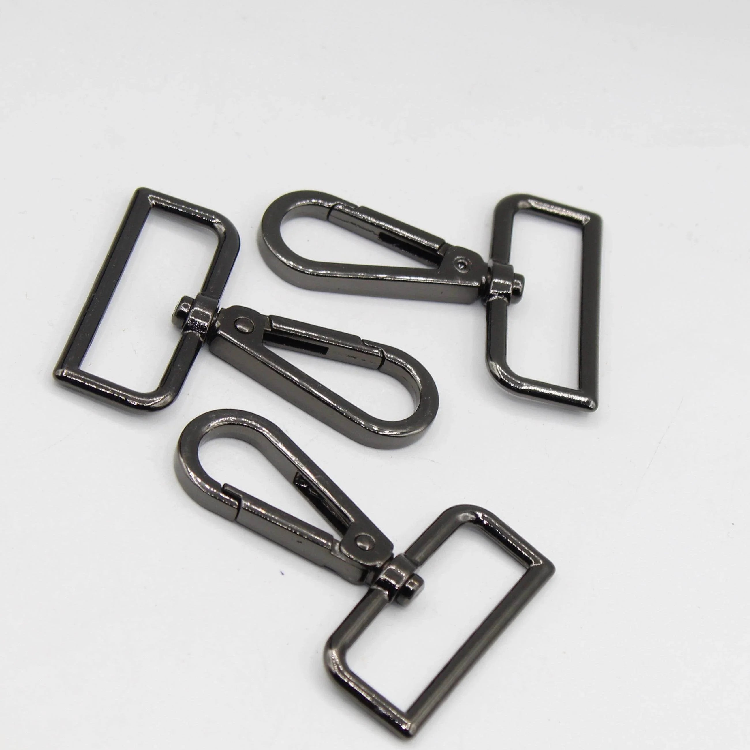 3 Buckles / Lobsters / D-Rings 30 / 40 or 50mm - Gold Silver Oldbrass Mat Black or Gunmetal - ACCESSOIRES LEDUC BV