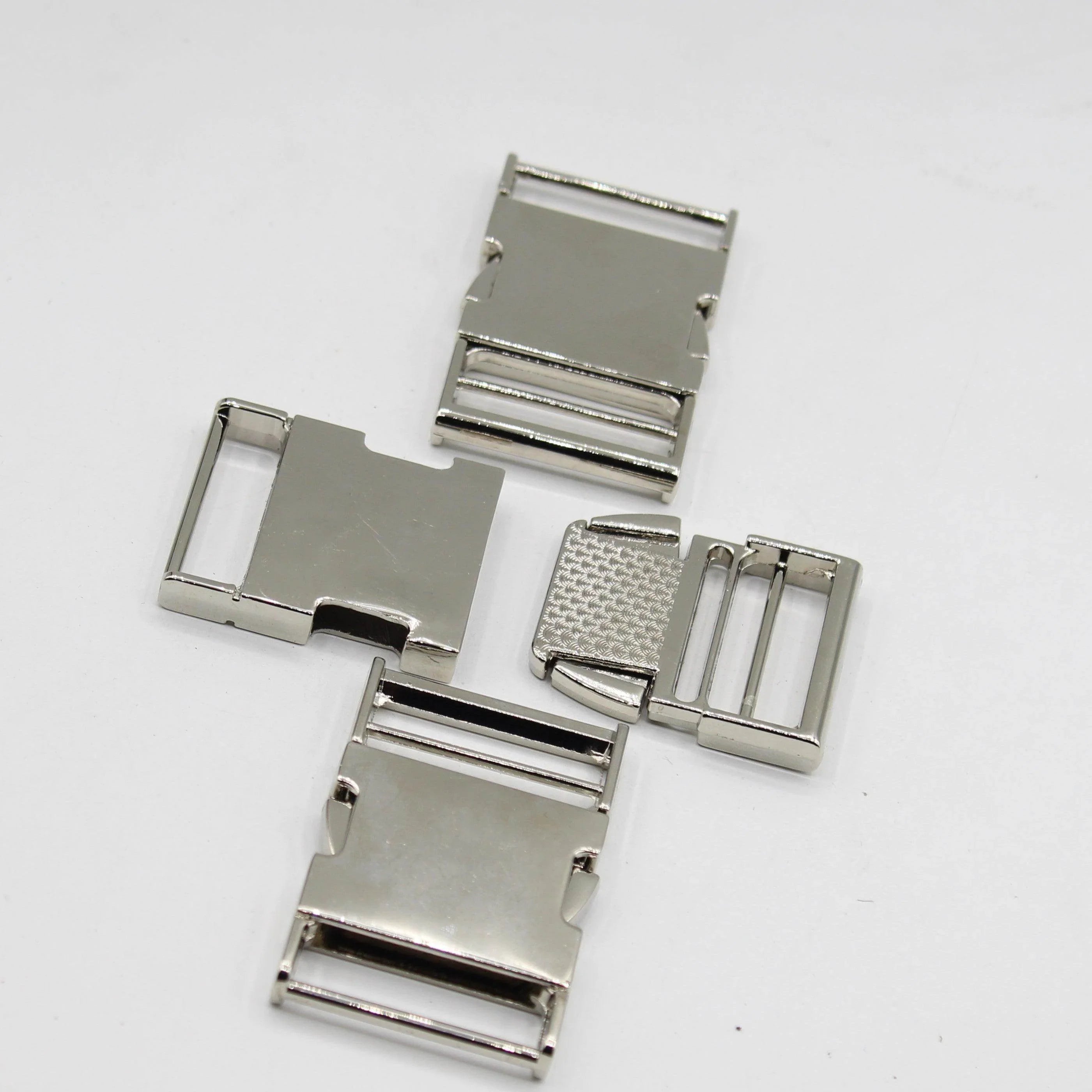 3 Metal Clips Buckle In Gold / Silver - 40 / 30mm #ACC4002 - ACCESSOIRES LEDUC BV