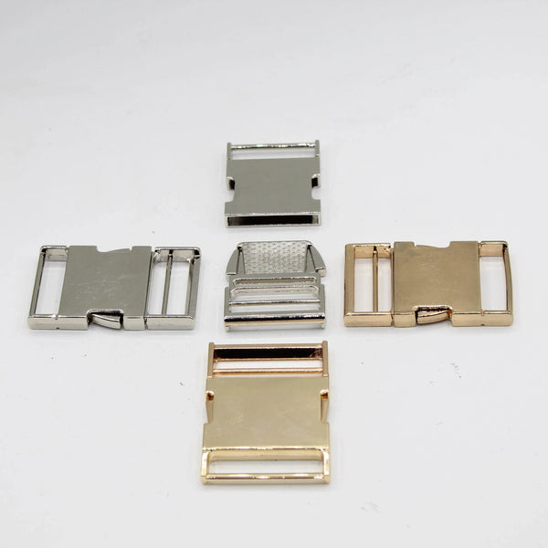 3 Metal Clips Buckle In Gold / Silver - 40 / 30mm #ACC4002 - ACCESSOIRES LEDUC BV