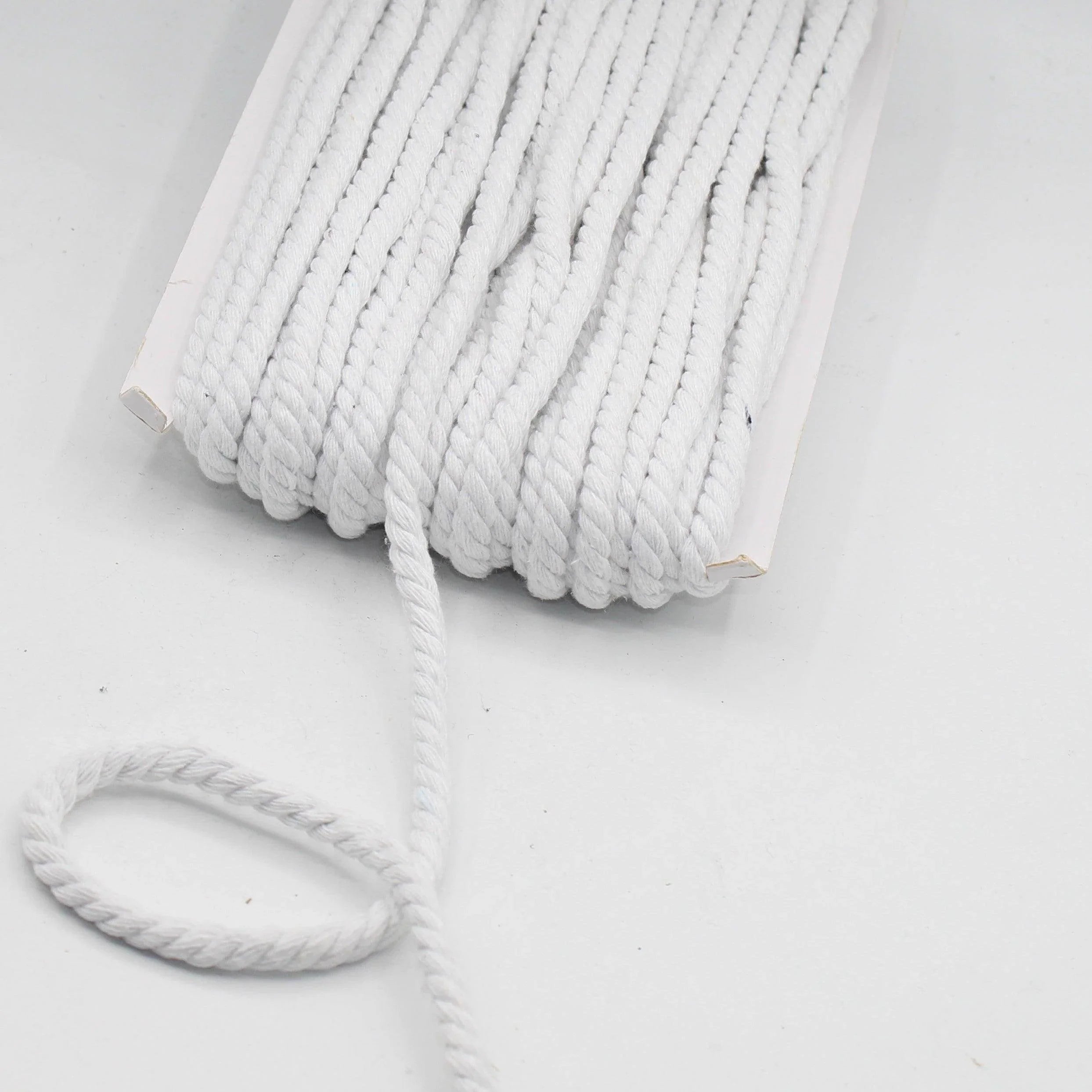 20 Meters Thick Cotton Cord 5 or 8mm #COR3012 - ACCESSOIRES LEDUC BV
