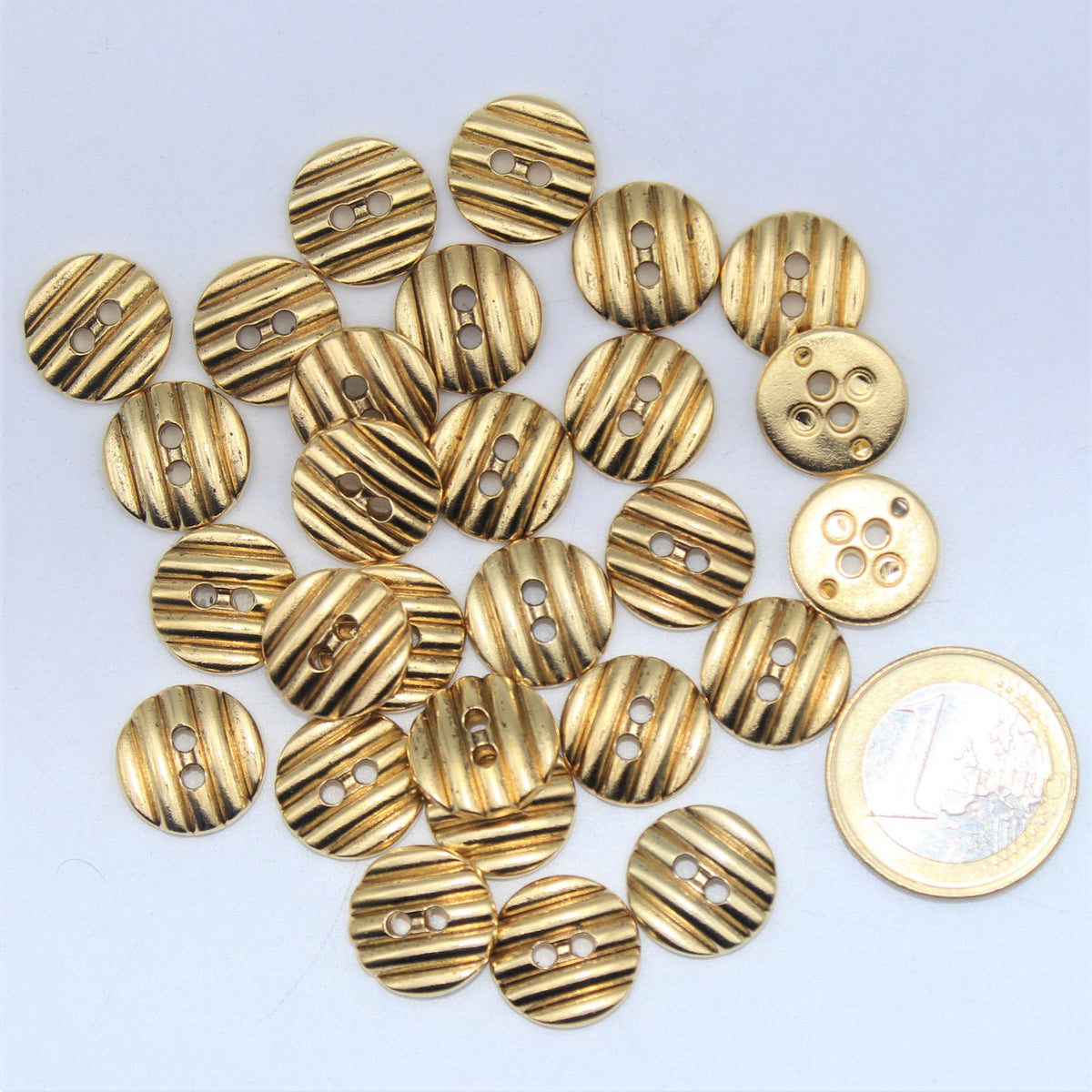 2. 4 Hole 9ct Gold Button - The Lining Company Blog