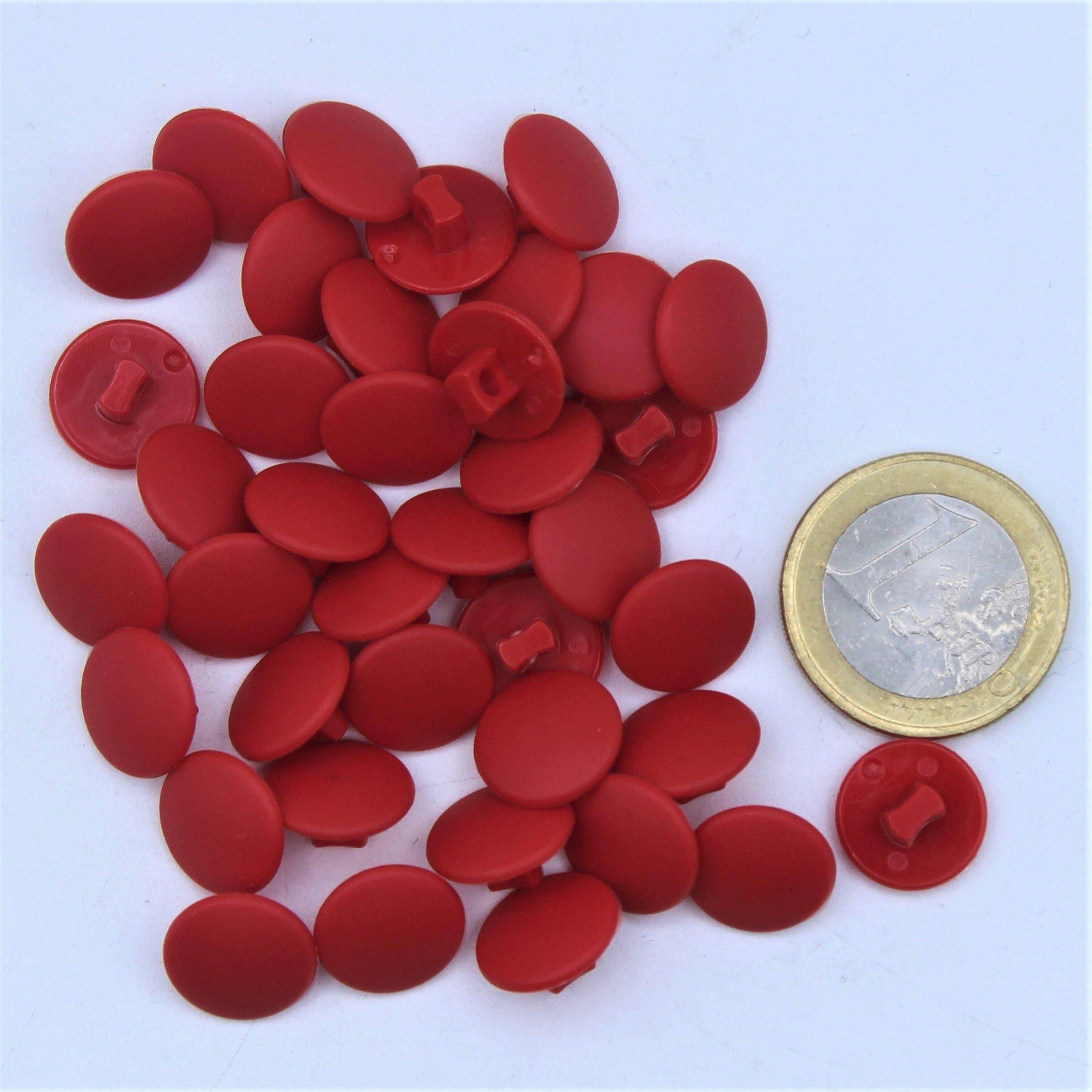 Nylon Red Velvet Shank Button #KNQ4000 - ACCESSOIRES LEDUC BV