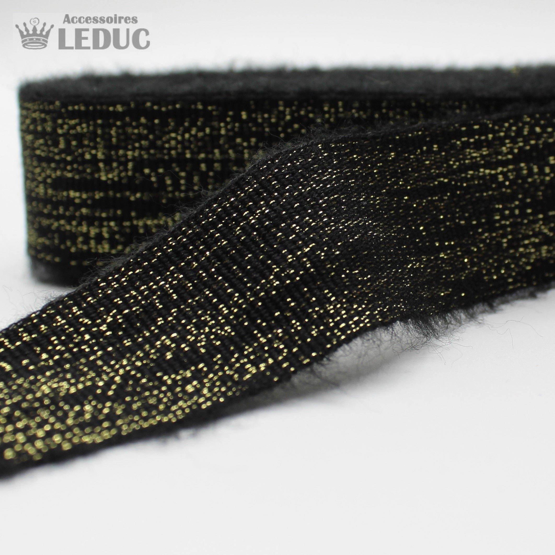 1 meter PAS2022 - 30MM Black / Antique Gold Trim - ACCESSOIRES LEDUC BV