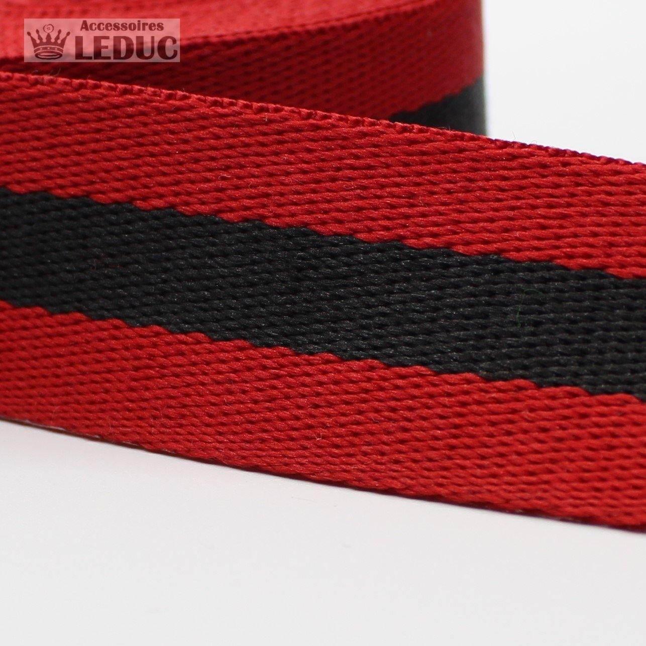 5 meters30mm Striped Webbing #RUB1907 - ACCESSOIRES LEDUC BV