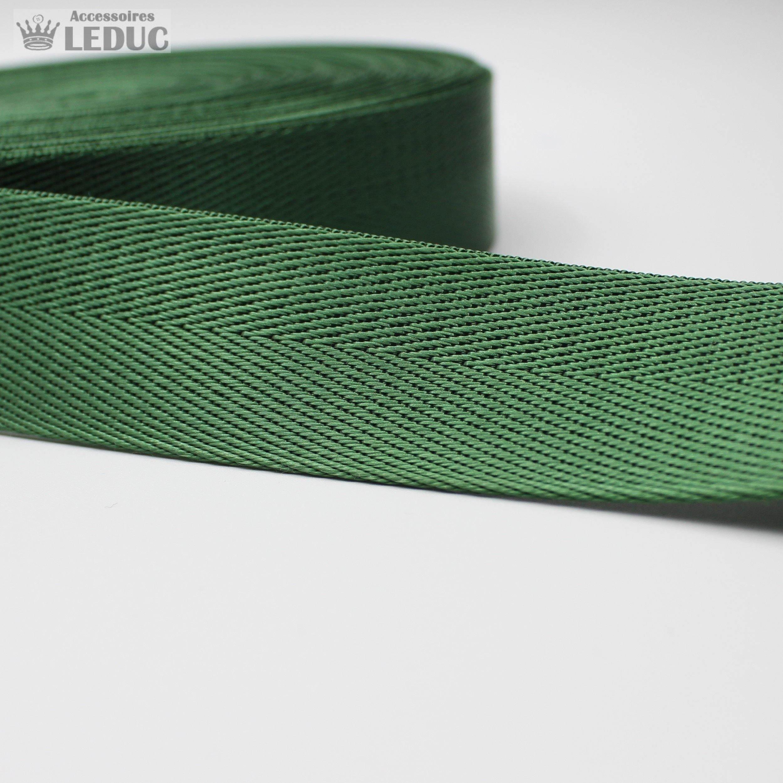 30mm or 40mm Shiny Herringbone Webbing #RUB1910 - ACCESSOIRES LEDUC BV
