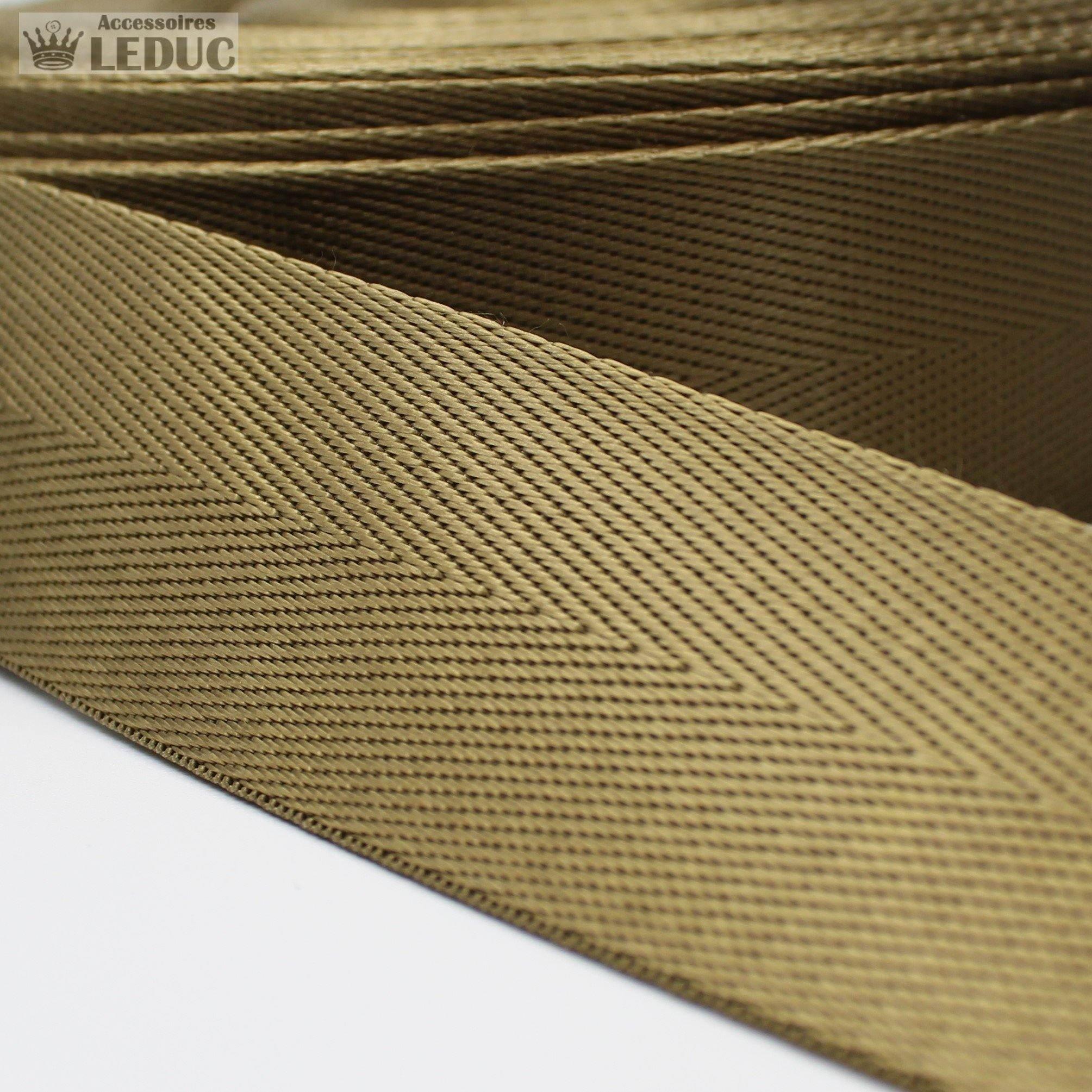 30mm or 40mm Shiny Herringbone Webbing #RUB1910 - ACCESSOIRES LEDUC BV