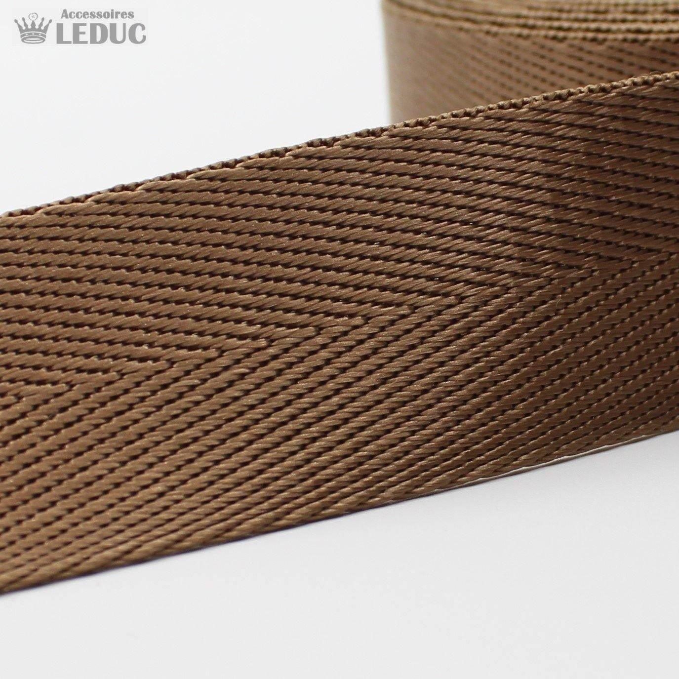 30mm or 40mm Shiny Herringbone Webbing #RUB1910 - ACCESSOIRES LEDUC BV