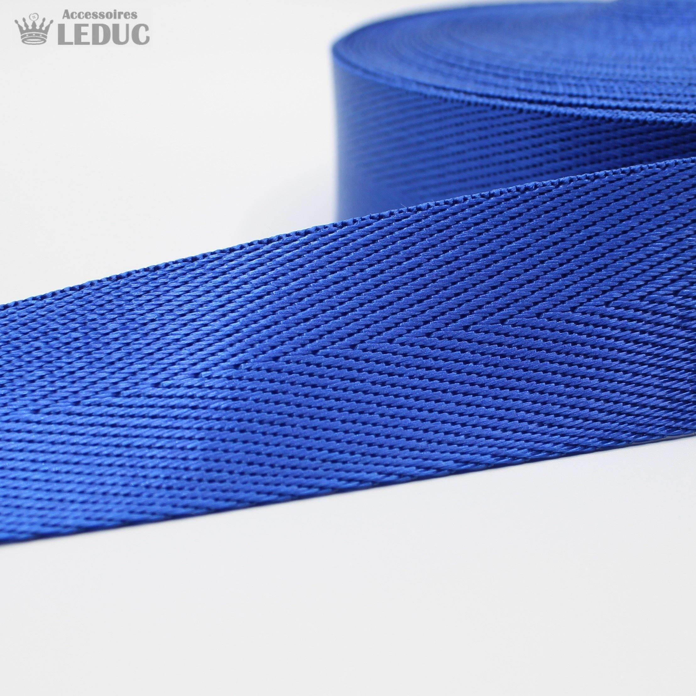 30mm or 40mm Shiny Herringbone Webbing #RUB1910 - ACCESSOIRES LEDUC BV