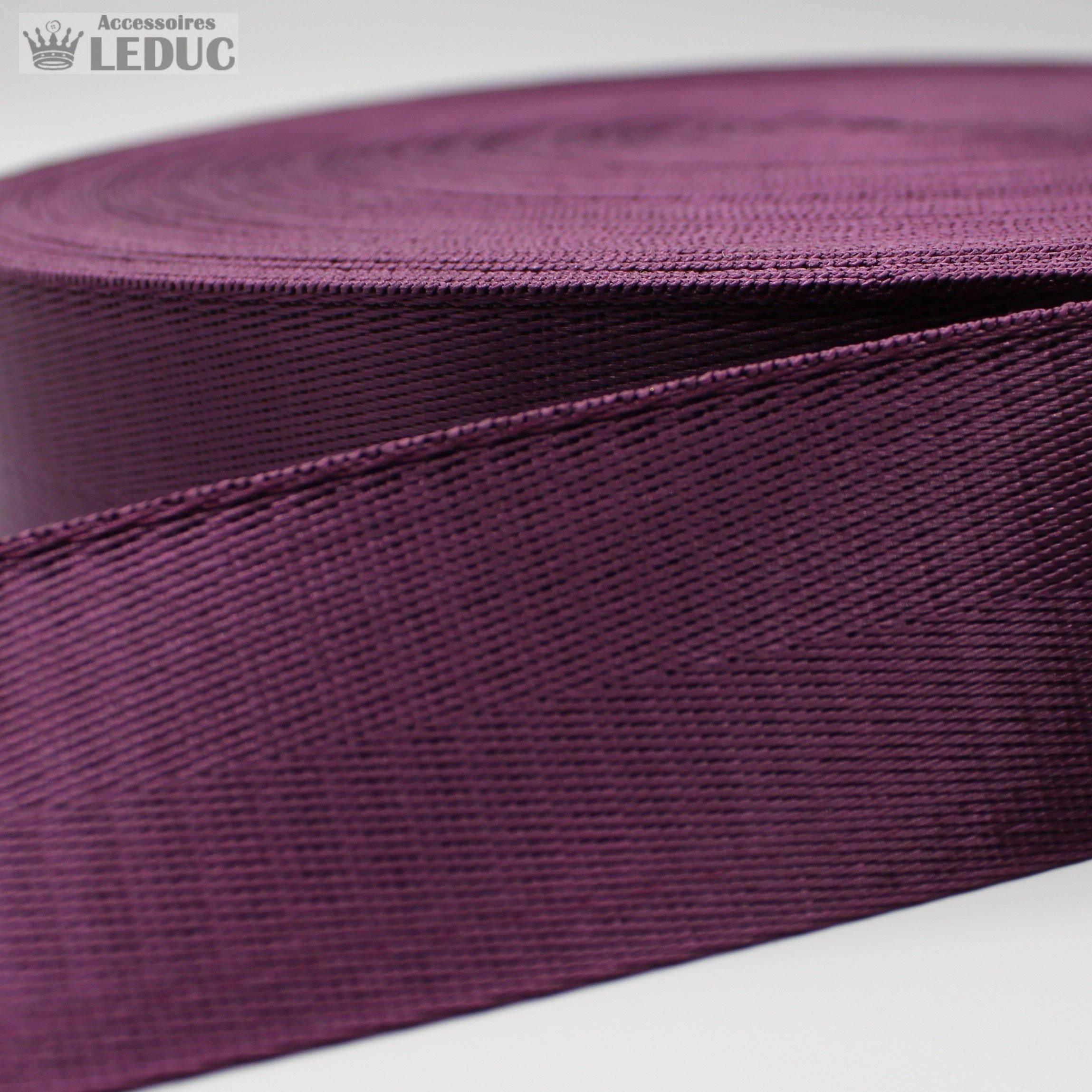 30mm or 40mm Shiny Herringbone Webbing #RUB1910 - ACCESSOIRES LEDUC BV