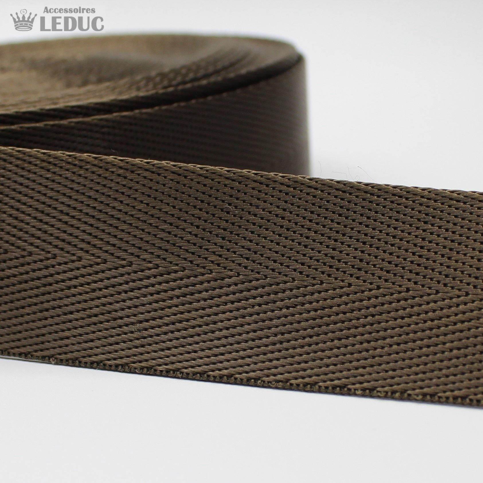 30mm or 40mm Shiny Herringbone Webbing #RUB1910 - ACCESSOIRES LEDUC BV