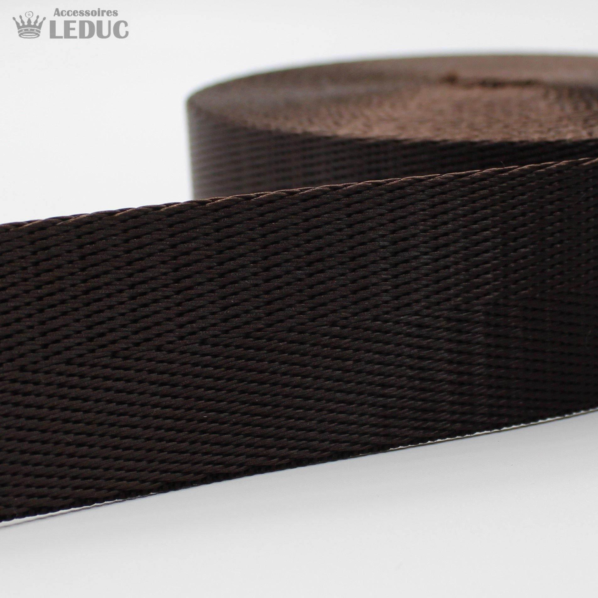 30mm or 40mm Shiny Herringbone Webbing #RUB1910 - ACCESSOIRES LEDUC BV