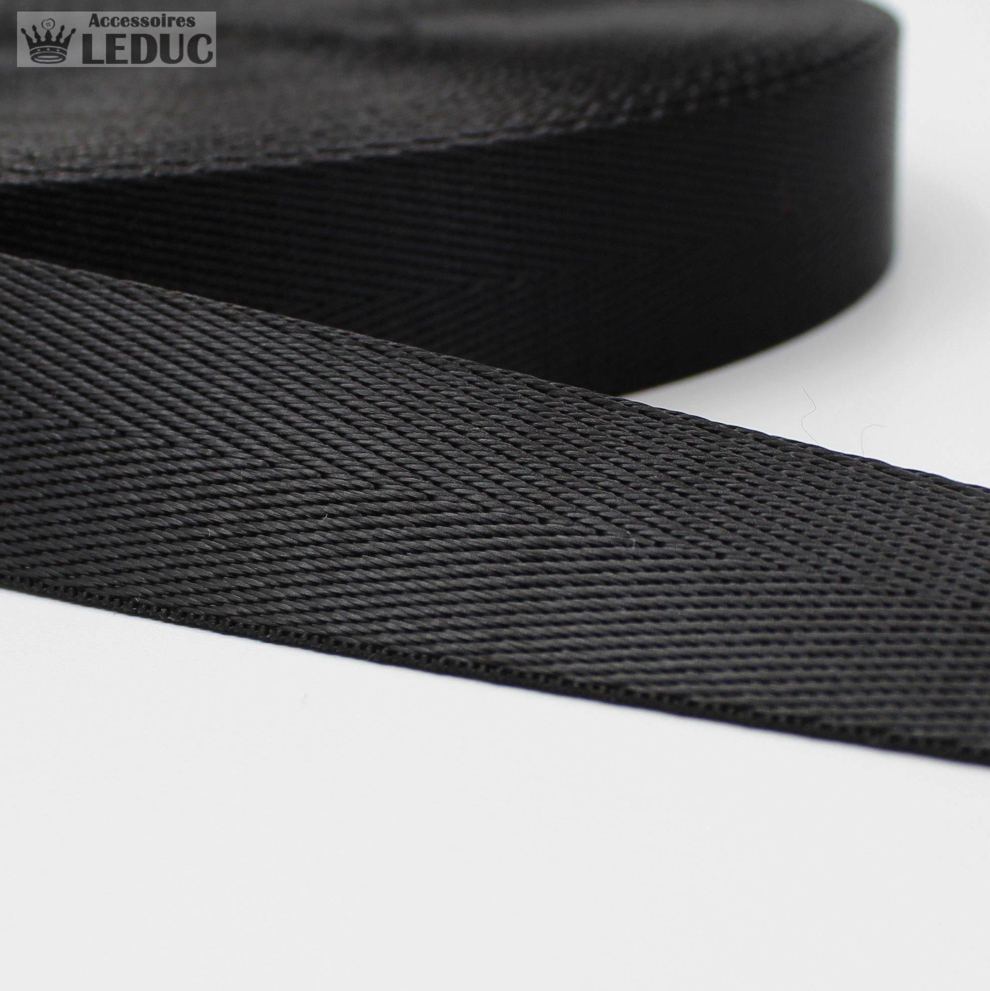 30mm or 40mm Shiny Herringbone Webbing #RUB1910 - ACCESSOIRES LEDUC BV