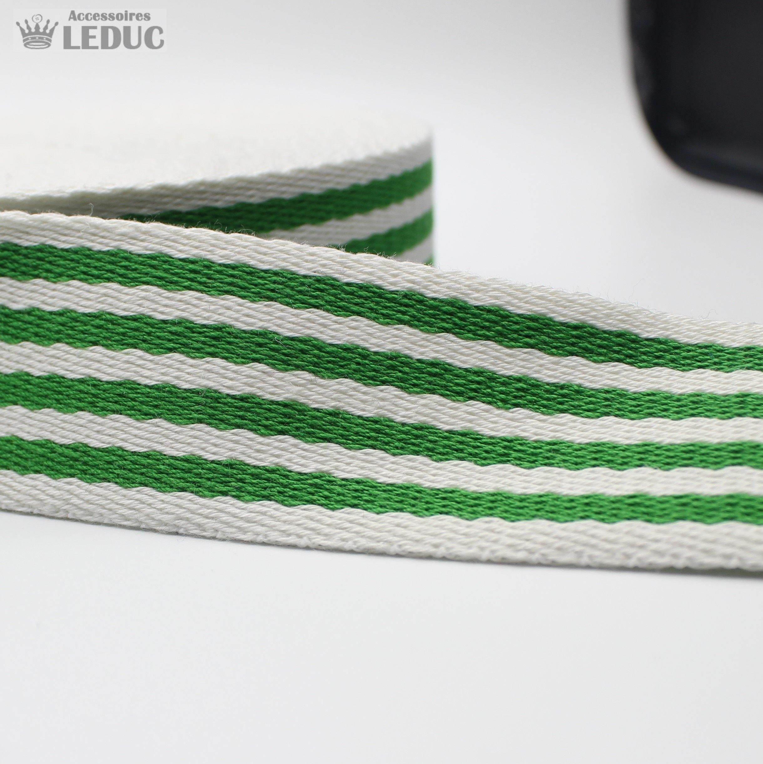 5 meters Multi - Striped Webbing 40mm #RUB1912 - ACCESSOIRES LEDUC BV