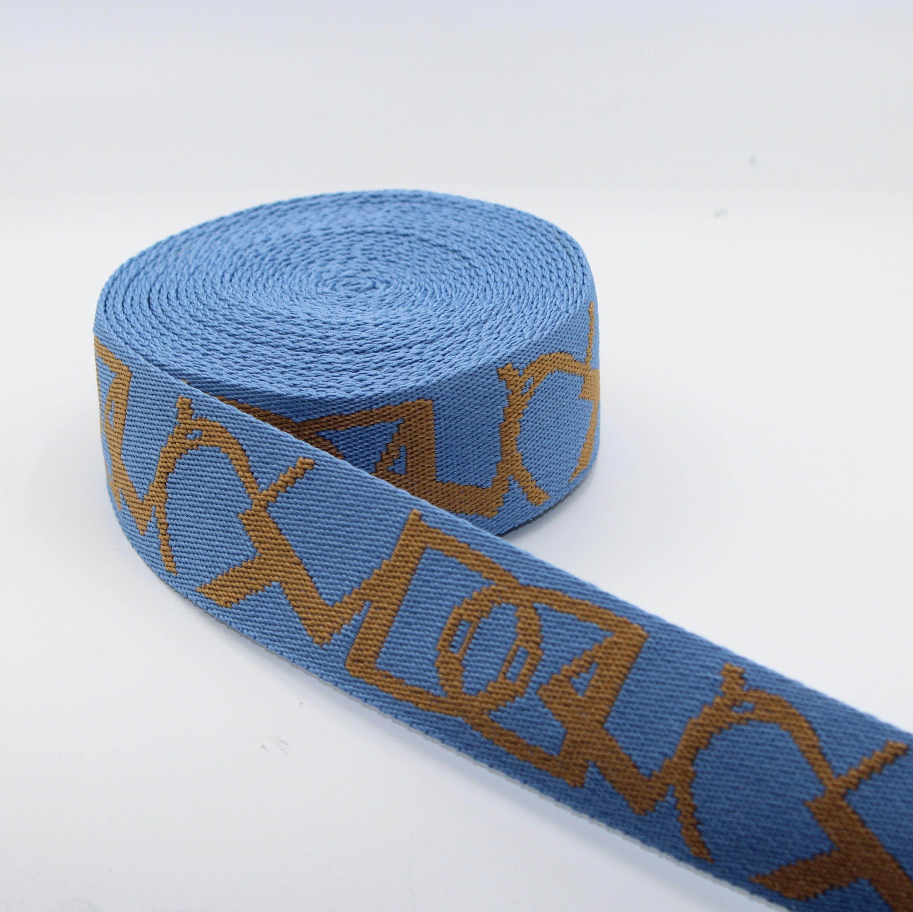 5 Meters 38mm Crazy D Webbing #RUB1941 - ACCESSOIRES LEDUC BV