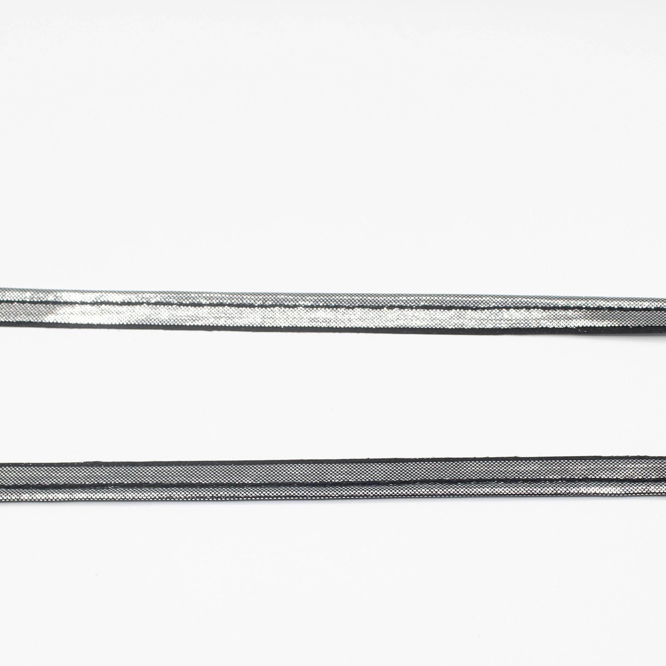 10 M HIGH QUALITY SHINY EDGE LUREX PIPING / 10mm (8+2mm) - ACCESSOIRES LEDUC BV