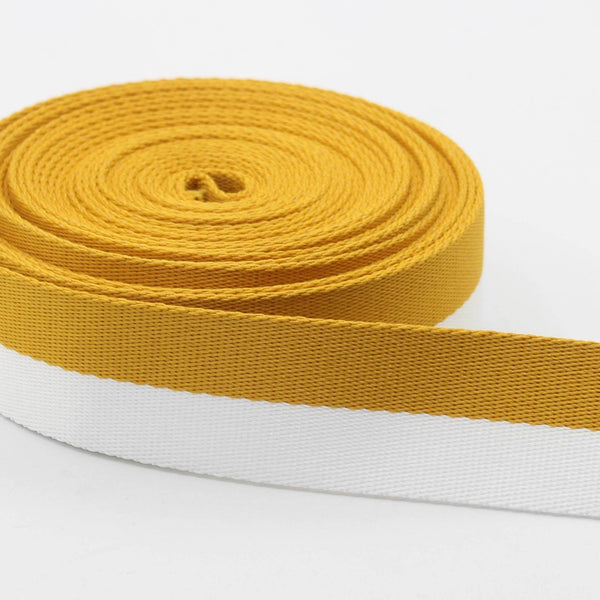 5 meters 38mm Bicolor Webbing #RUB1973 - ACCESSOIRES LEDUC BV