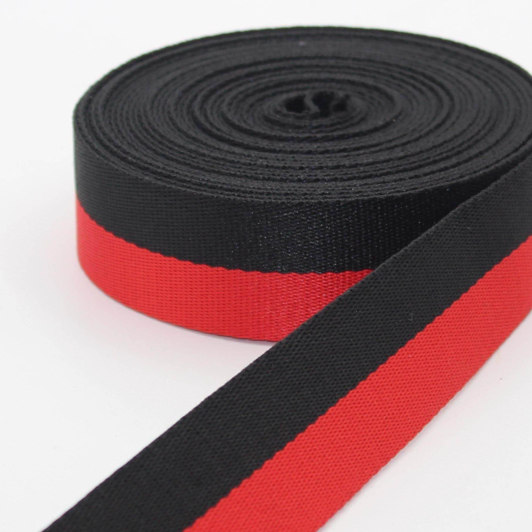 5 meters 38mm Bicolor Webbing #RUB1973 - ACCESSOIRES LEDUC BV