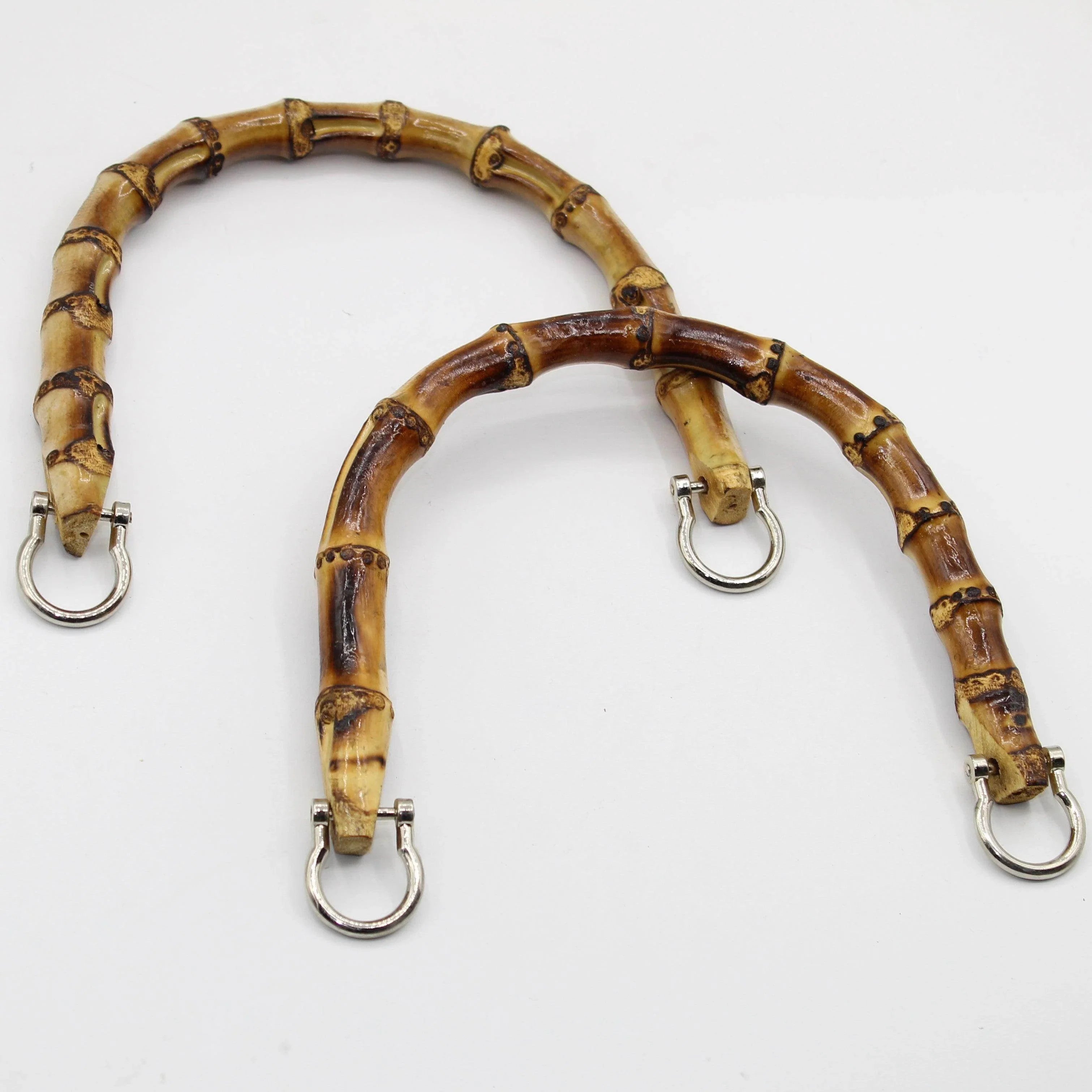 1 Pair of Real Bamboo Handles for Bags - ACCESSOIRES LEDUC BV