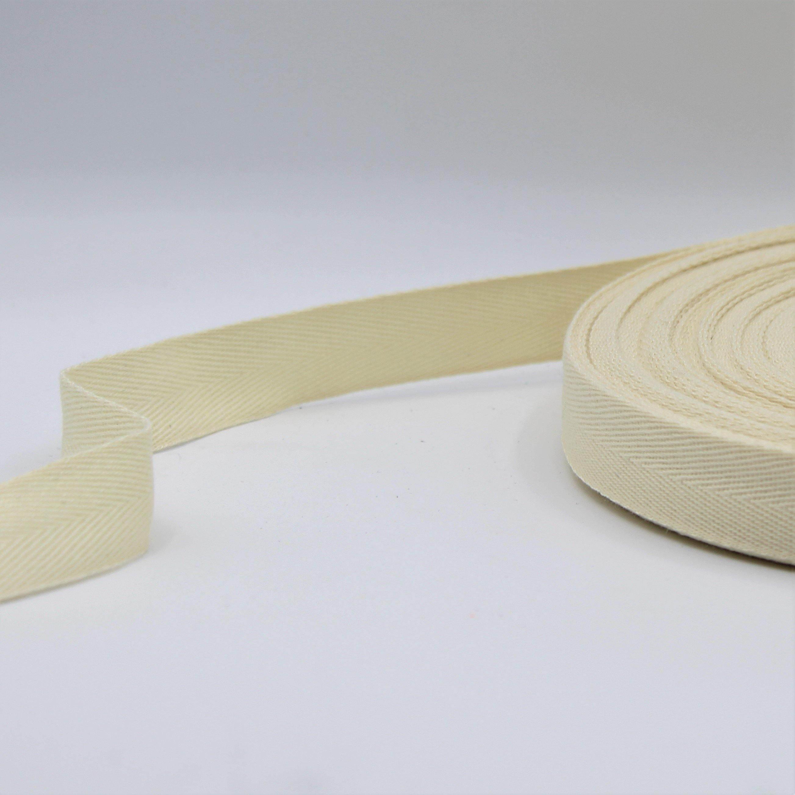 45 meters 20mm Coloured Cotton Herringbone - ACCESSOIRES LEDUC BV