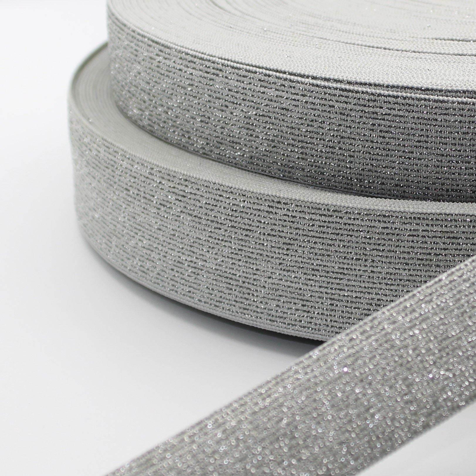 10 meters Coloured Lurex Elastic 25mm or 35mm #ELA1301 - ACCESSOIRES LEDUC BV