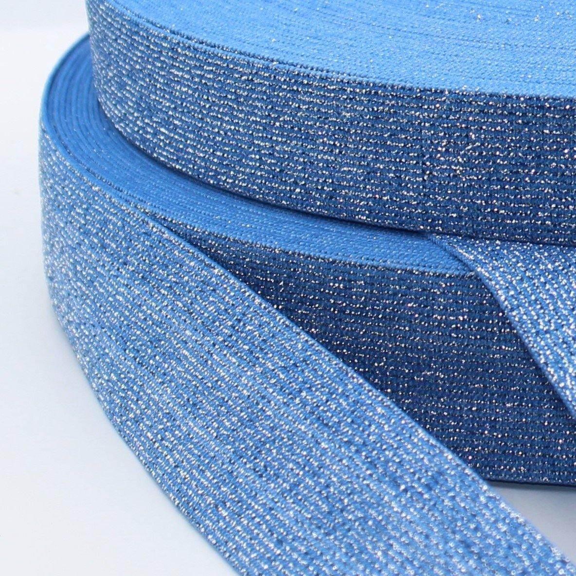 10 meters Coloured Lurex Elastic 25mm or 35mm #ELA1301 - ACCESSOIRES LEDUC BV