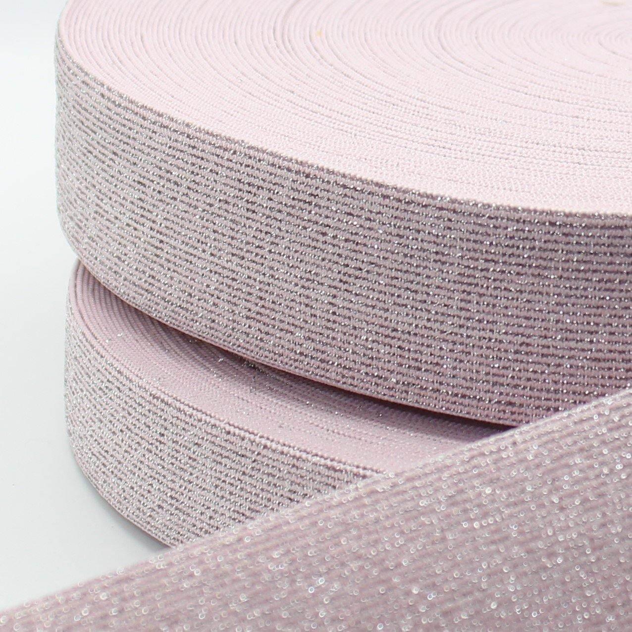 10 meters Coloured Lurex Elastic 25mm or 35mm #ELA1301 - ACCESSOIRES LEDUC BV