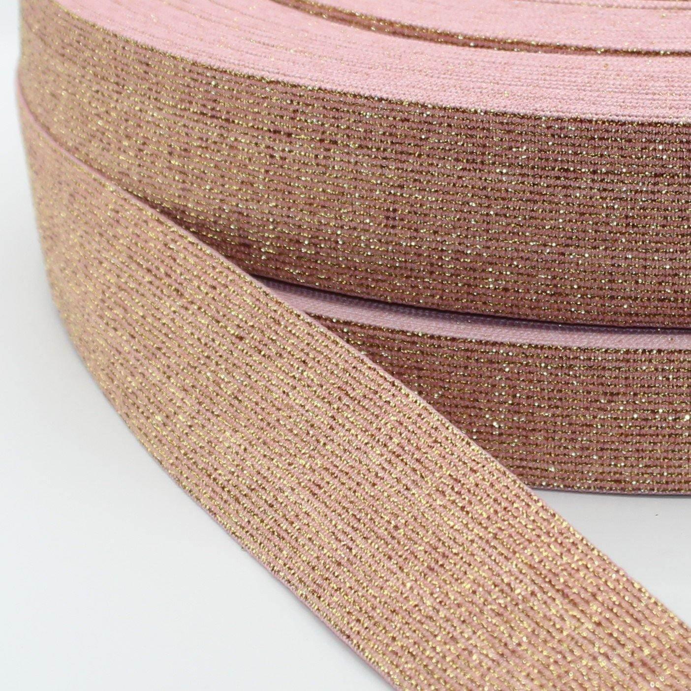 10 meters Coloured Lurex Elastic 25mm or 35mm #ELA1301 - ACCESSOIRES LEDUC BV