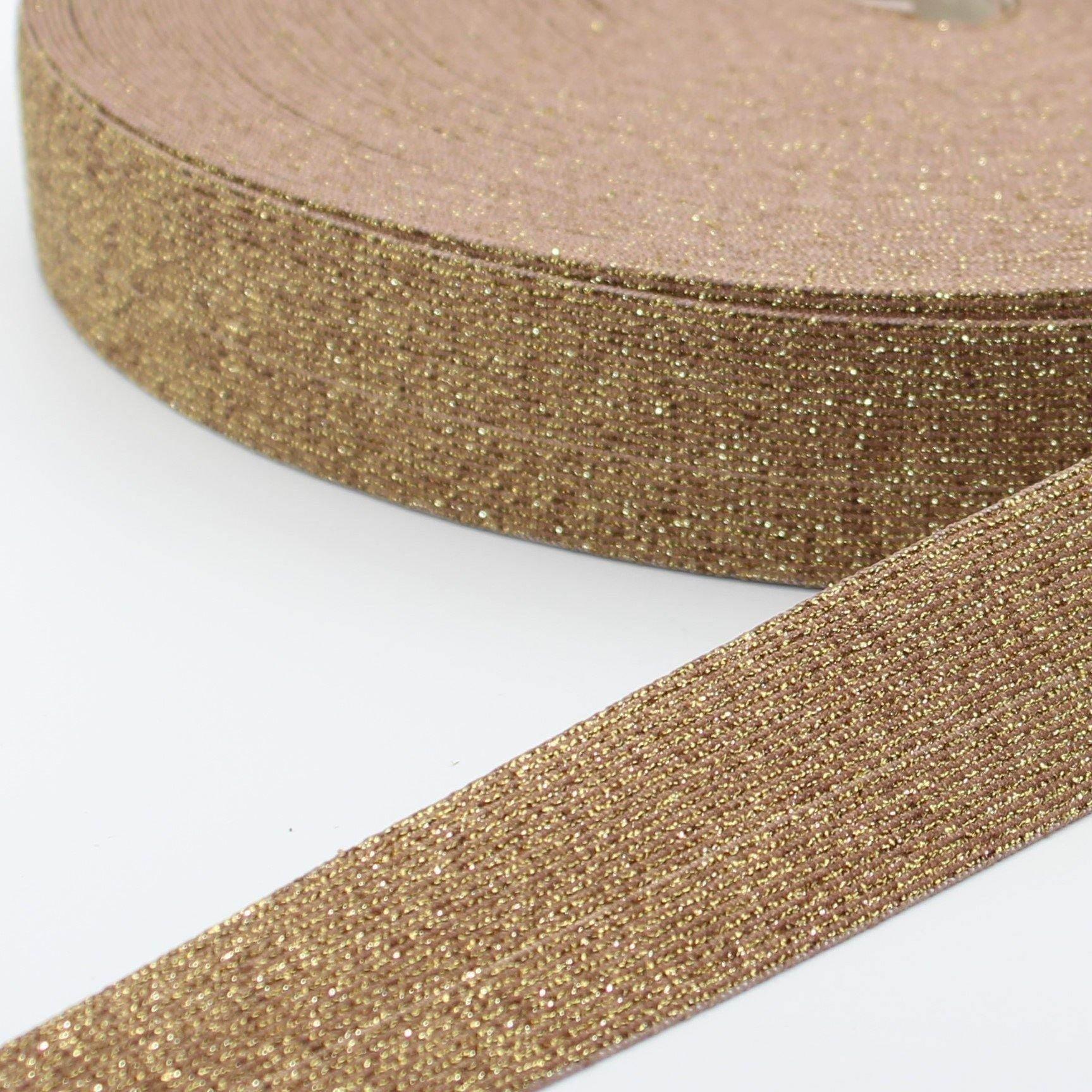 10 meters Coloured Lurex Elastic 25mm or 35mm #ELA1301 - ACCESSOIRES LEDUC BV