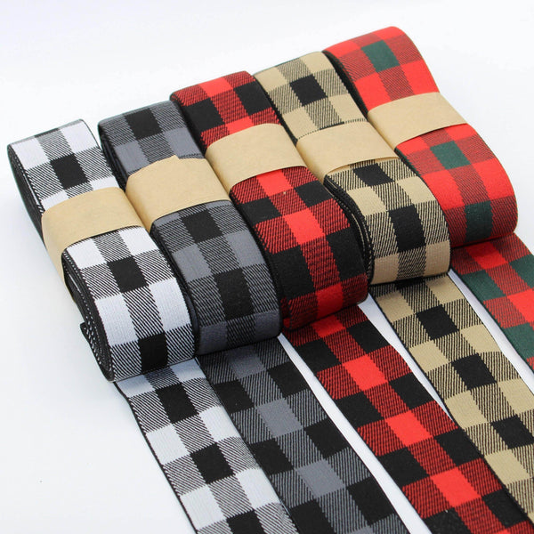 5 METERS - 40mm Tartan Elastic - ACCESSOIRES LEDUC BV