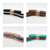 5 METERS - 40mm All Lurex Elastic Striped Gros Grain #ELA2062 - ACCESSOIRES LEDUC BV