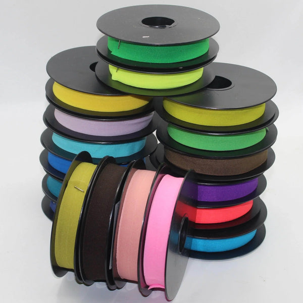 10mt Soft Elastic Bias Binding in Polyester 18mm prefolded #ELA3600 - ACCESSOIRES LEDUC BV