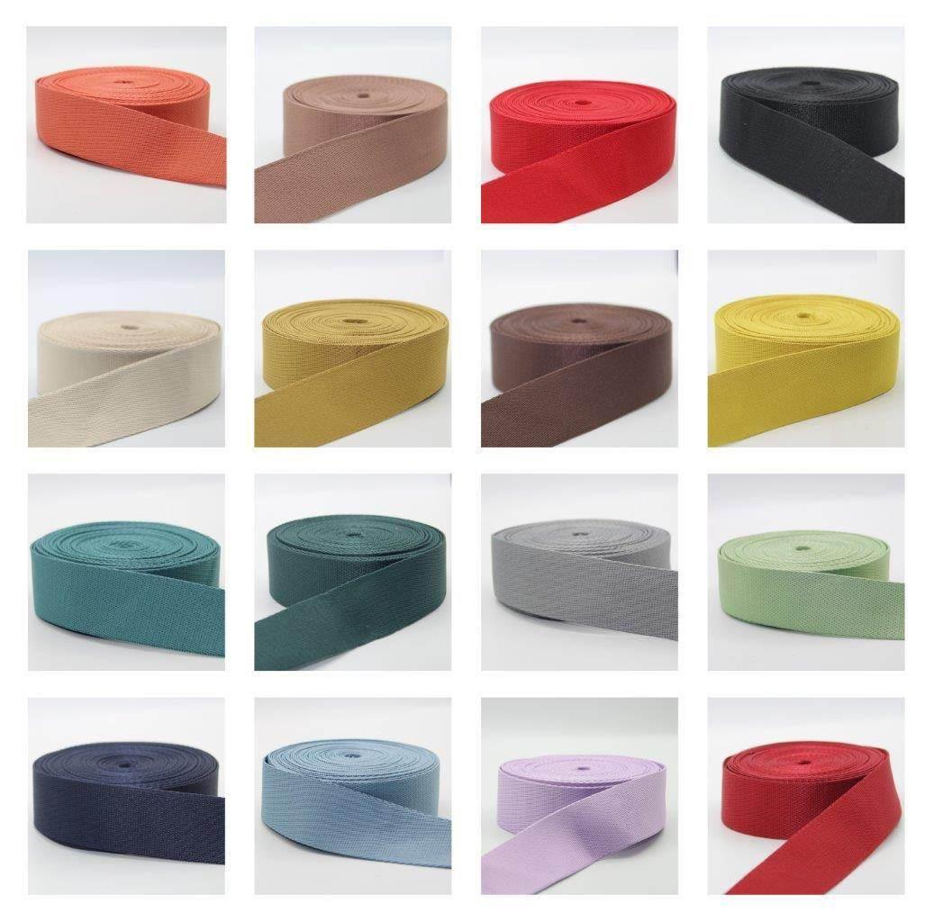 3 meters Shiny Soft Polyester Webbing 40mm #RUB1961 - ACCESSOIRES LEDUC BV