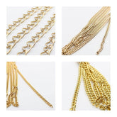 Gold Aluminium Chains 3 meters - ACCESSOIRES LEDUC BV