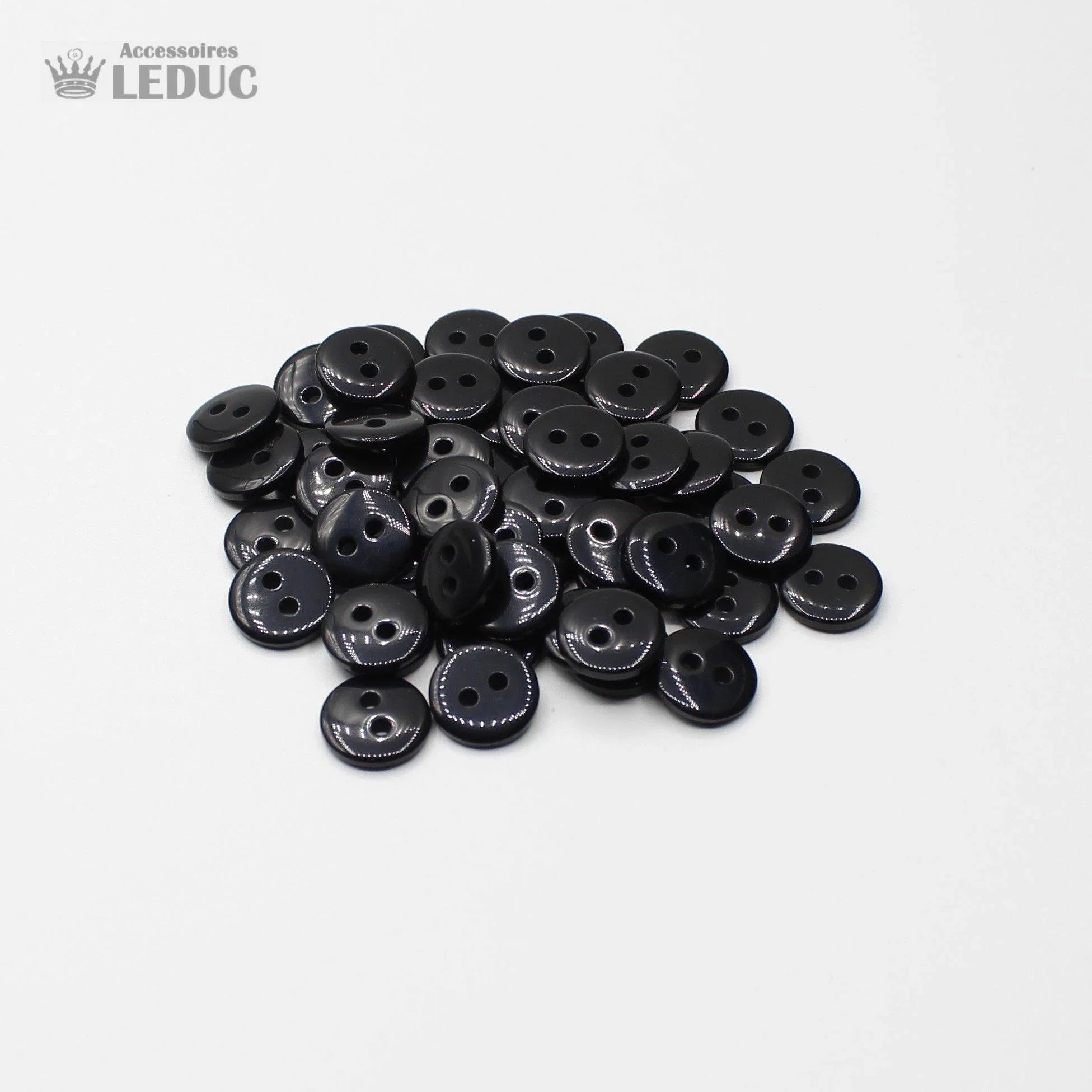 50 pieces - 2 Holes Polyester Button for Blouses 20mm (32") - (KP2 105 32") - ACCESSOIRES LEDUC