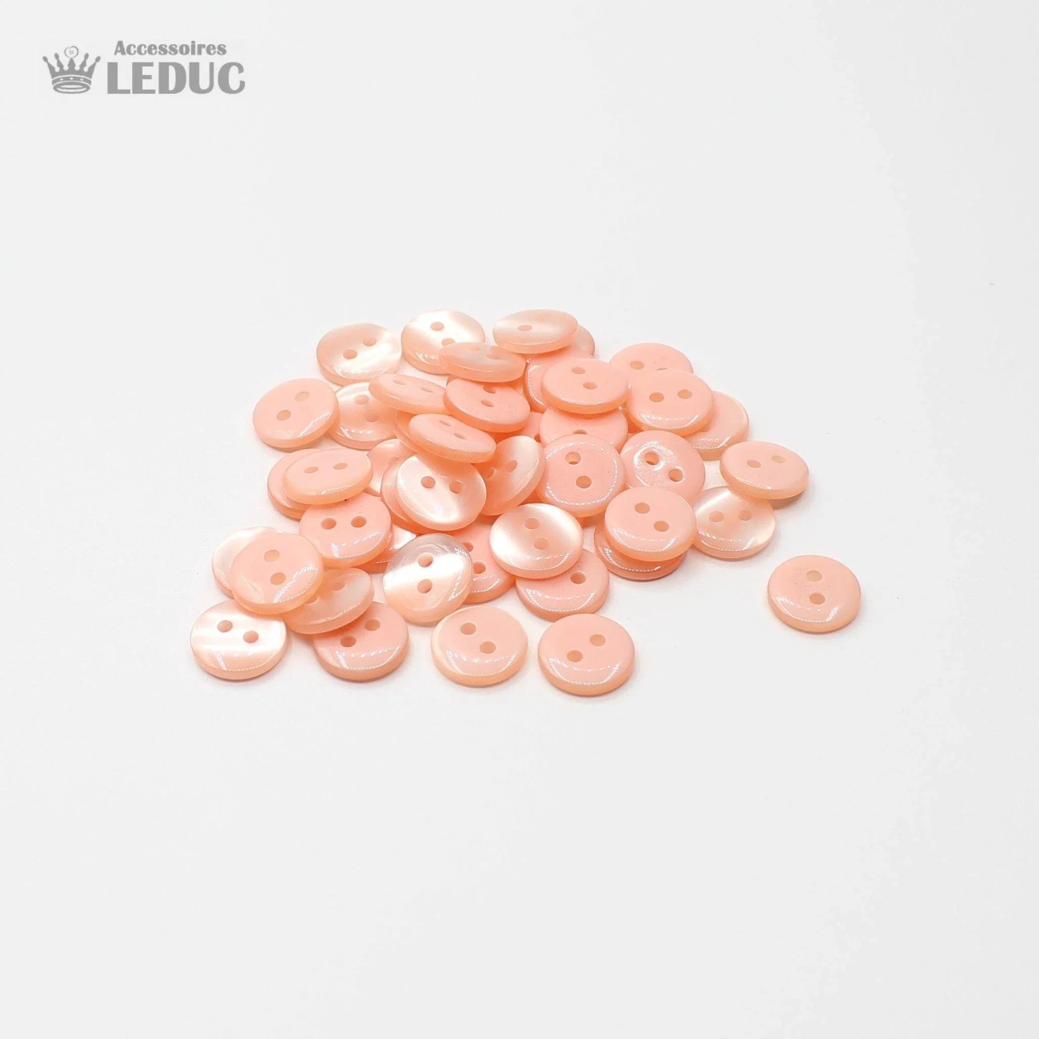 50 pieces - 2 Holes Polyester Button for Blouses 20mm (32") - (KP2 105 32") - ACCESSOIRES LEDUC