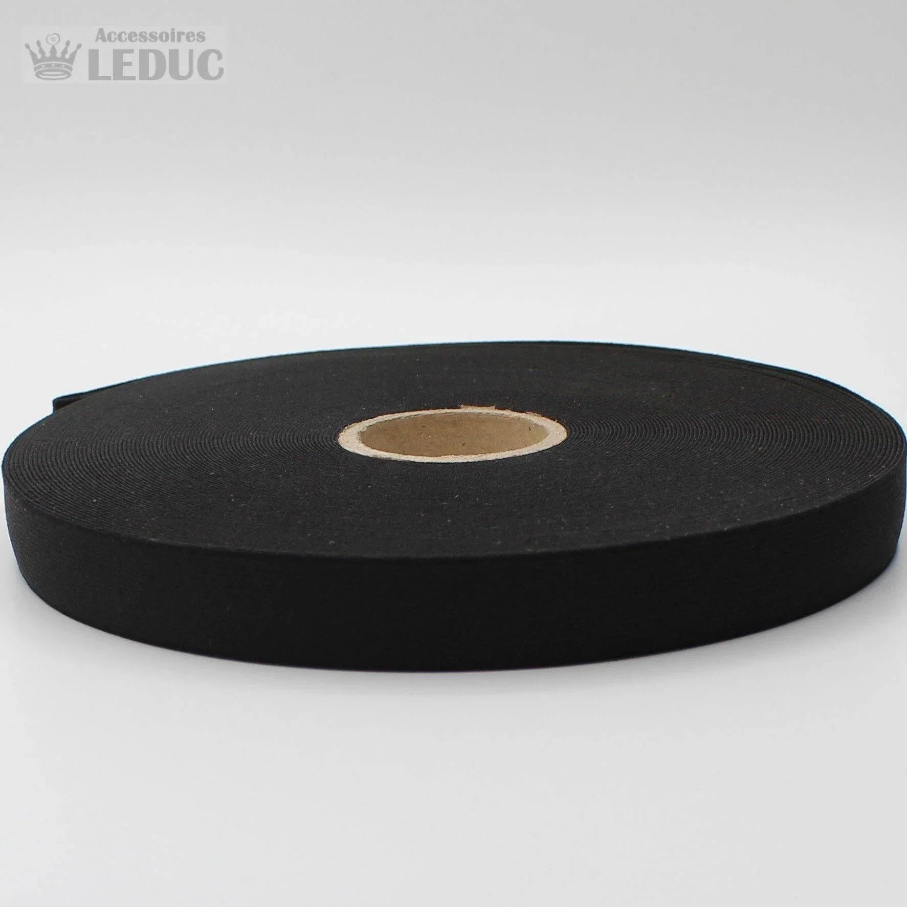 50m Knitted Elastic Black or White - European Quality - available in 15/20/25/30/35/40/45/50/60/70/80/90/100/110 or 120mm #200/xx - ACCESSOIRES LEDUC BV