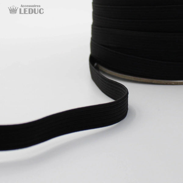 100 METRES - 7mm BLACK Elastic - ACCESSOIRES LEDUC BV