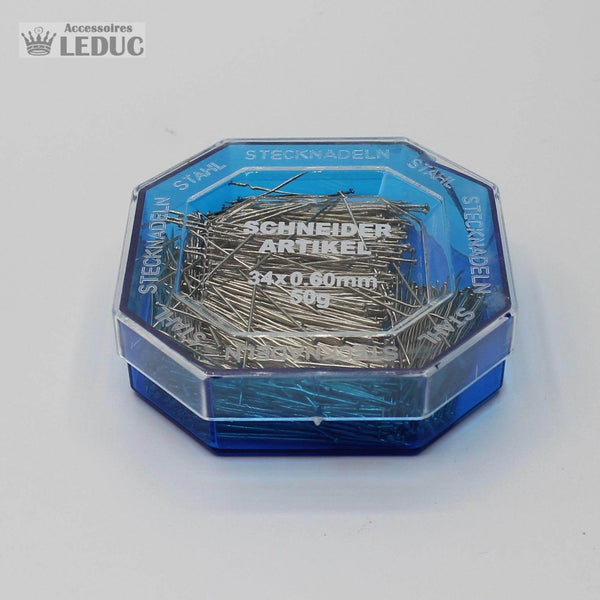 Pins 16x0.70mm 50grams Blue Box - ACCESSOIRES LEDUC BV