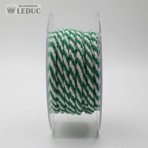 Bicolor Cord - Roll of 10 meters - ACCESSOIRES LEDUC BV