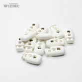 20 White Big Cord Stoppers - ACCESSOIRES LEDUC BV
