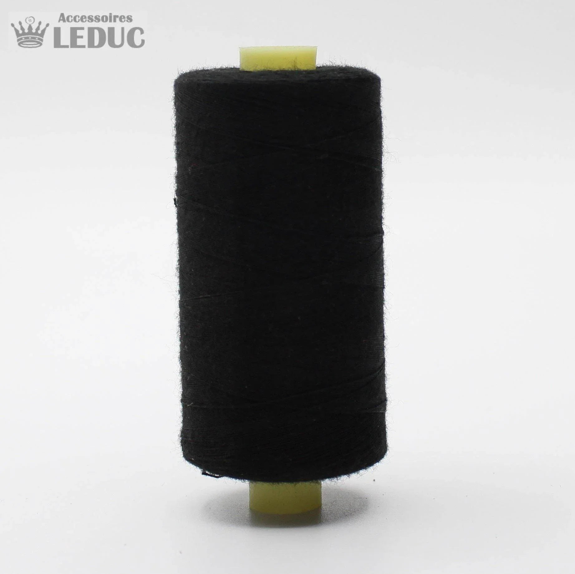 10x1000m Universal Yarn Black 100% Polyester - S120 - ACCESSOIRES LEDUC BV