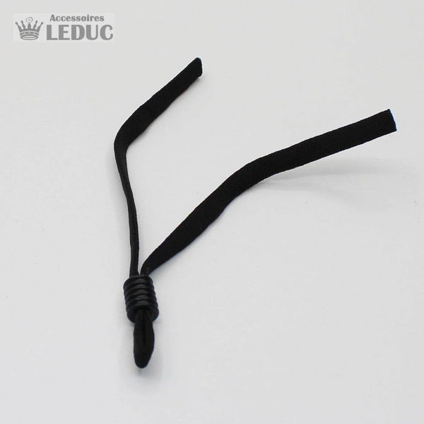 4 Adjustable Comfortable Elastics for masks 5mm (2 x Black + 2 x White) - ACCESSOIRES LEDUC BV