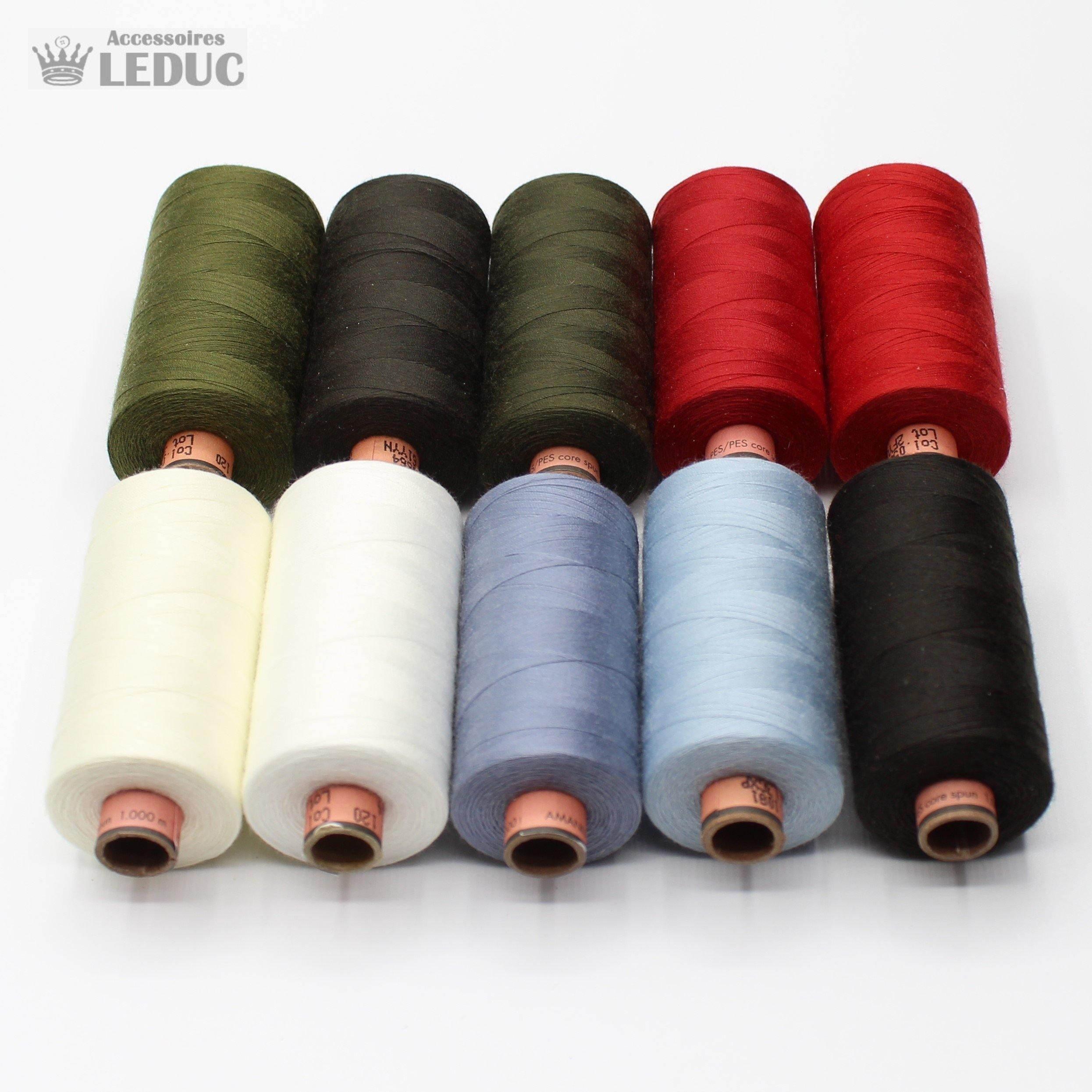 Amann Saba Yarn 1000m - High Quality Polyester German Yarn 120 tex 24 - ACCESSOIRES LEDUC BV