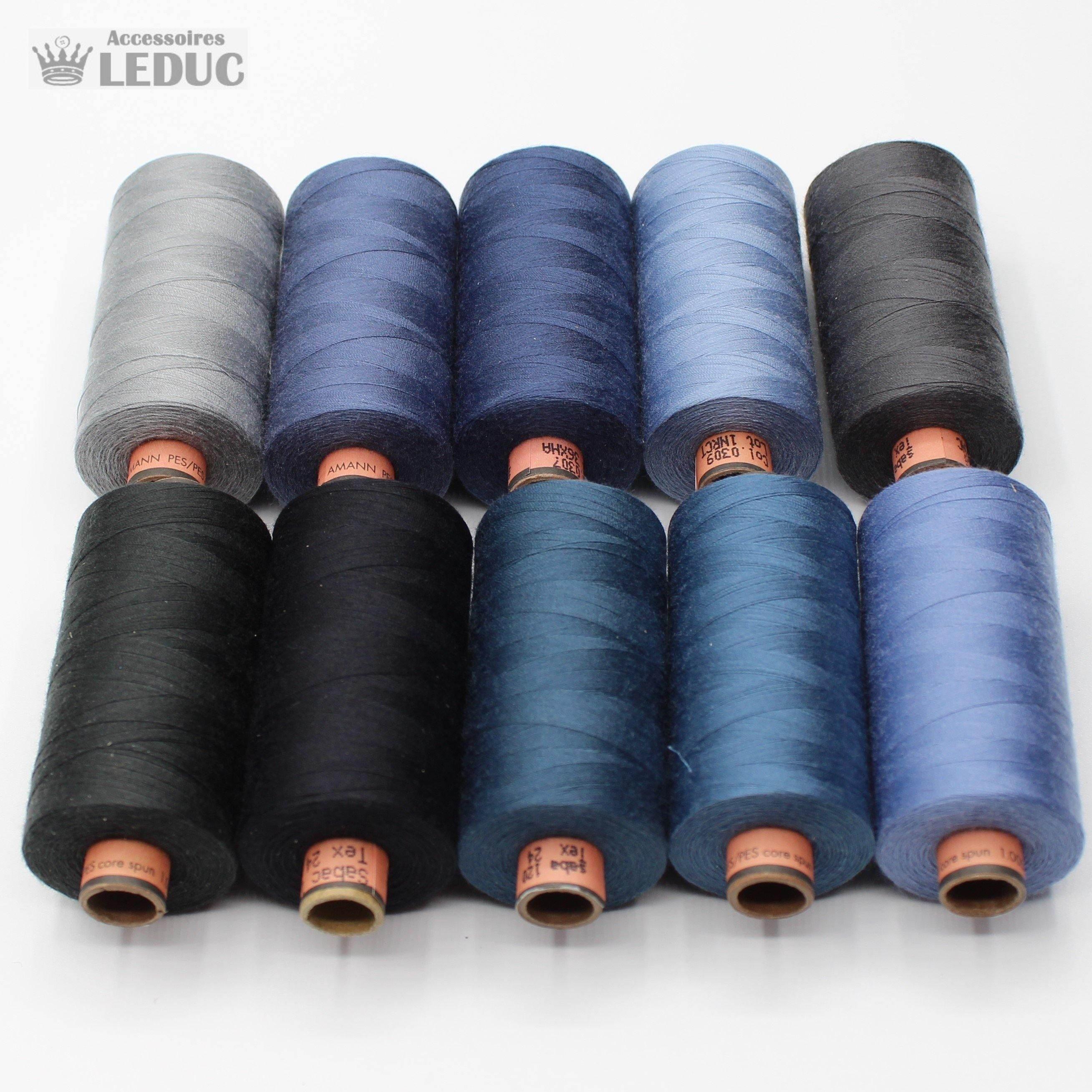 Amann Saba Yarn 1000m - High Quality Polyester German Yarn 120 tex 24 - ACCESSOIRES LEDUC BV