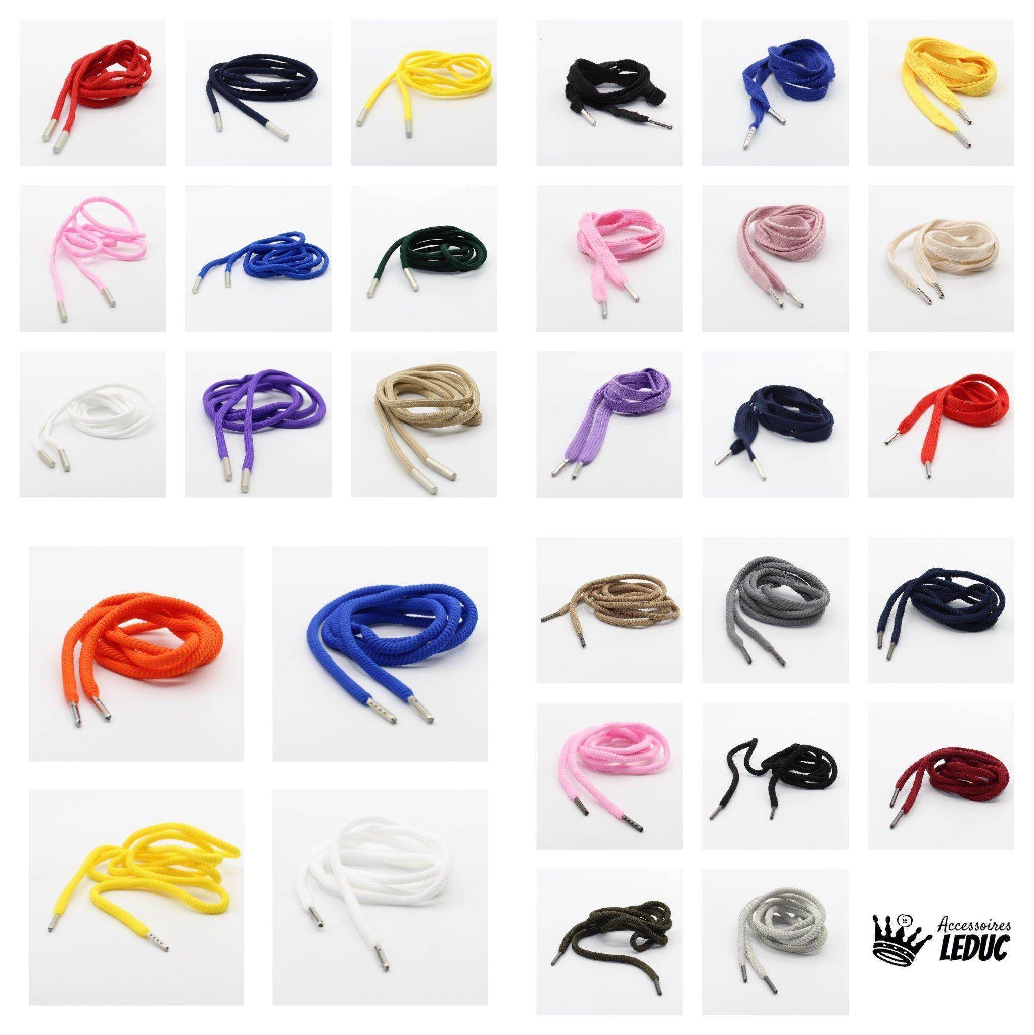 140cm long Sweater / Trousers Cord with Cord Ends - ACCESSOIRES LEDUC BV