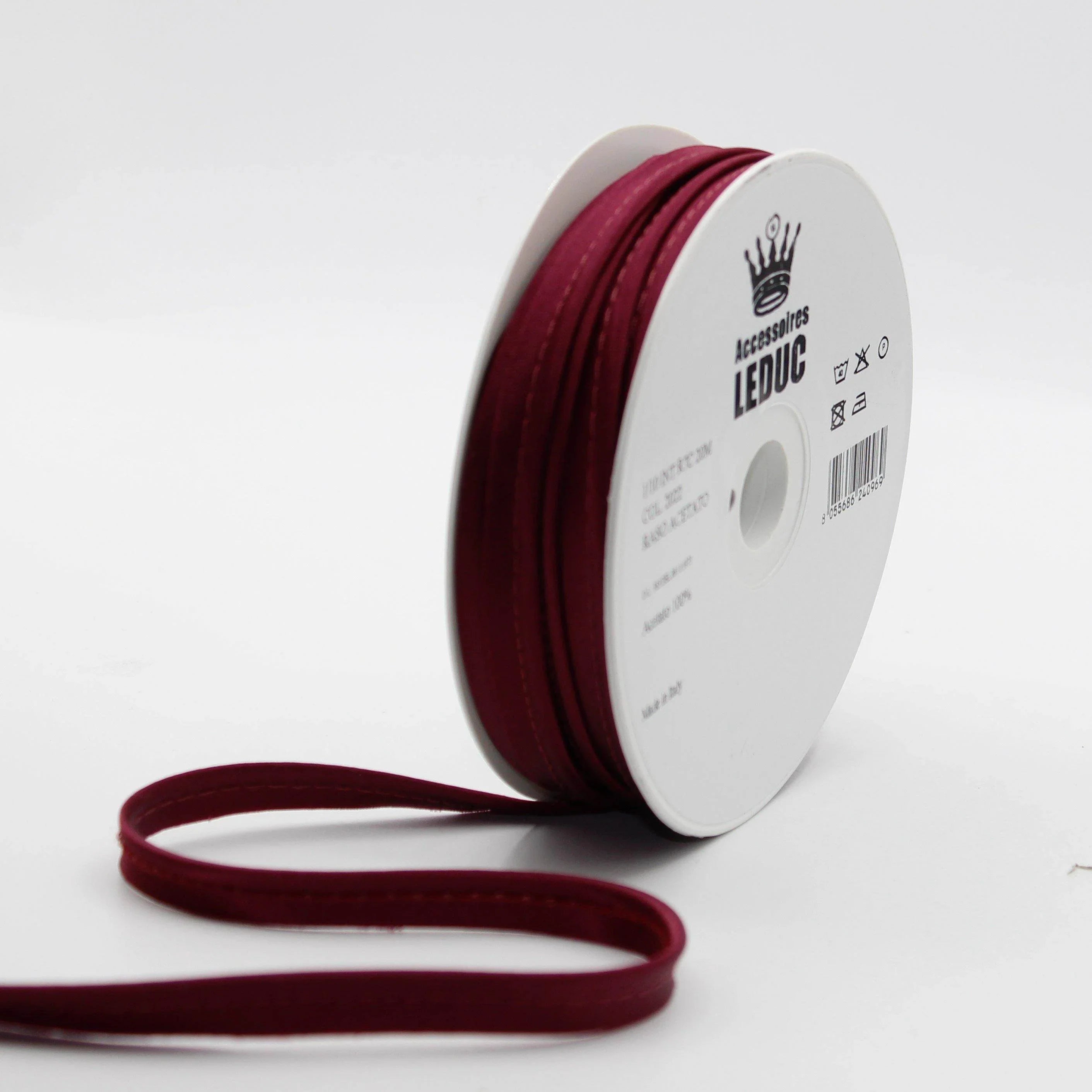 Satin PIPING / 10mm - 8/2 - ACCESSOIRES LEDUC BV