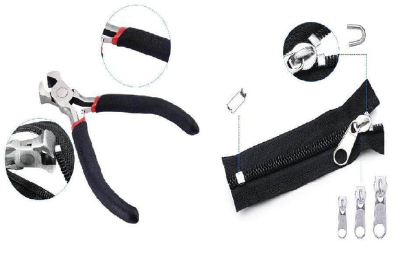 Zipper Repair Kit 85 pieces + Plyer #HAB1x016 - ACCESSOIRES LEDUC BV