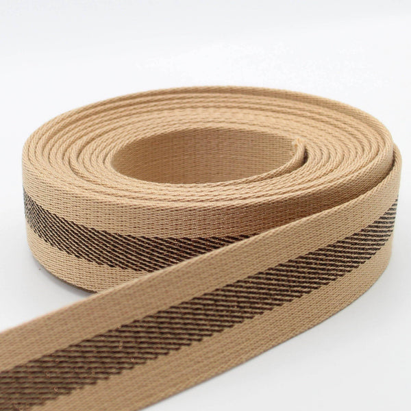 5 meters Big Lurex Striped Webbing 34mm #RUB1942 - ACCESSOIRES LEDUC BV